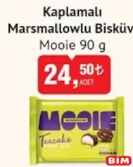 MOOİE MARSMALLOWLU KAPLAMALI BİSKÜVİ 90 G fiyat ve kampanya bilgisi